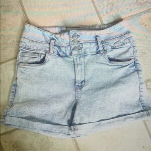 Light Blue Denim Women's Shorts